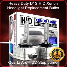 ProGear Tech Heavy Duty D1S D1R 4300K HID Xenon Headlight Replacement Bulbs (Pack of 2, OEM Light Yellow)