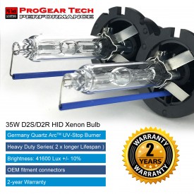 ProGear Tech Heavy Duty D2S D2R 12000K Twilight HID Xenon Headlight Replacement Bulbs (Pack of 2)