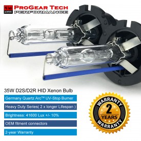 ProGear Tech Heavy Duty D2S D2R 6000K Daylight White HID Xenon Headlight Replacement Bulbs (Pack of 2)