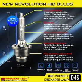 ProGear Tech Heavy Duty D4S D4R 12000K Twilight HID Xenon Headlight Replacement Bulbs (Pack of 2)