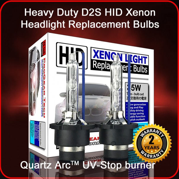 2PCS 55W D2S D2R D2C HID Xenon Headlight Bulb Low Beam Kit 6000K Super  Bright 