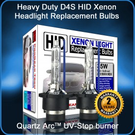 ProGear Tech Heavy Duty D4S D4R 10000K Brilliant HID Xenon Headlight Replacement Bulbs (Pack of 2)