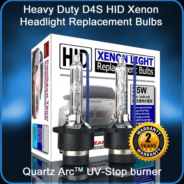 ProGear Tech Heavy Duty D4S D4R 8000K Iceberg HID Xenon Headlight  Replacement Bulbs (Pack of 2)