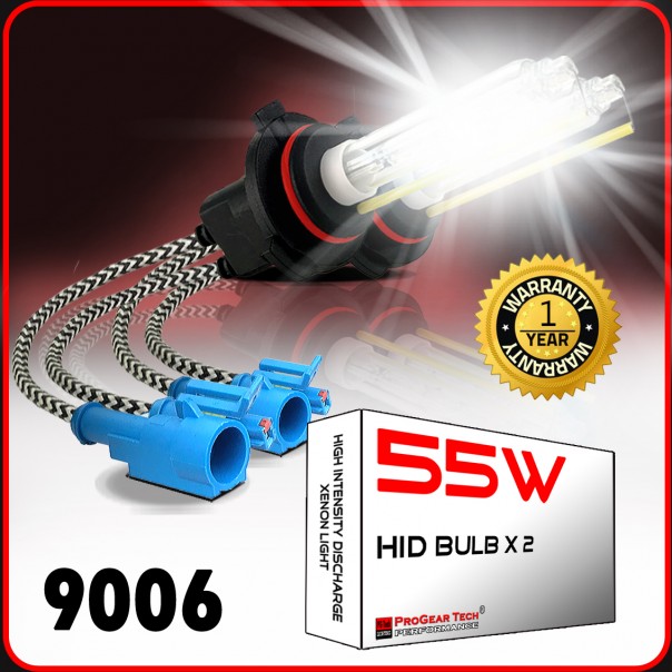 55W 9006/HB4 (they are same) Heavy Duty HID Xenon Replacement Bulbs (Pack  of 2)