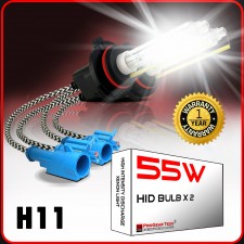 55W H8/H9/H11(they are same) Heavy Duty HID Xenon Replacement Bulbs (Pack of 2)