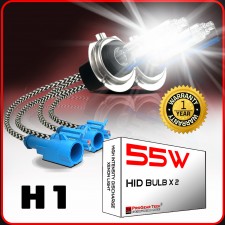 55W H1 Heavy Duty HID Xenon Replacement Bulbs (Pack of 2)