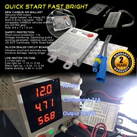 55W H7 Heavy Duty Fast Bright CANBUS AC HID Xenon Conversion Kit No OBC Error