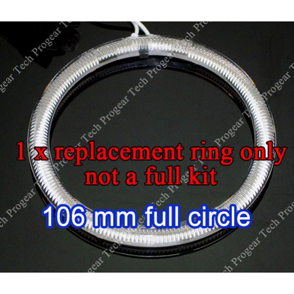 1x 146mm CCFL LED Angel Eyes Halo Rings HID 6000K REPLACEMENT