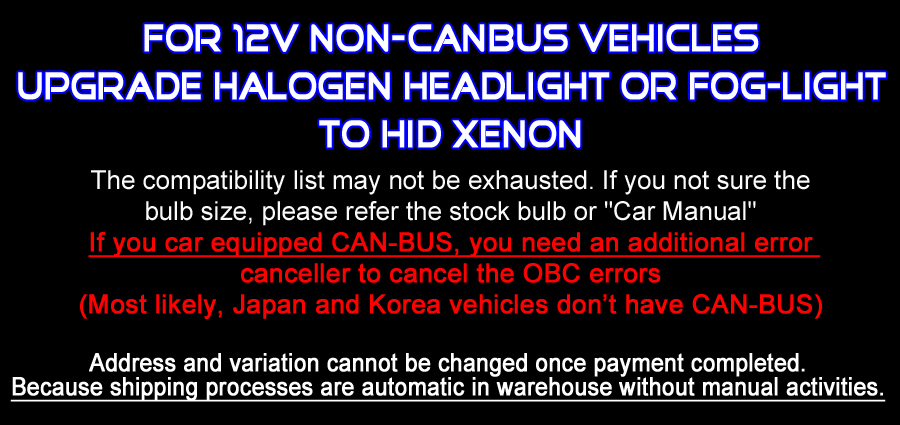 ProGear Tech HID Xenon Conversion kit package