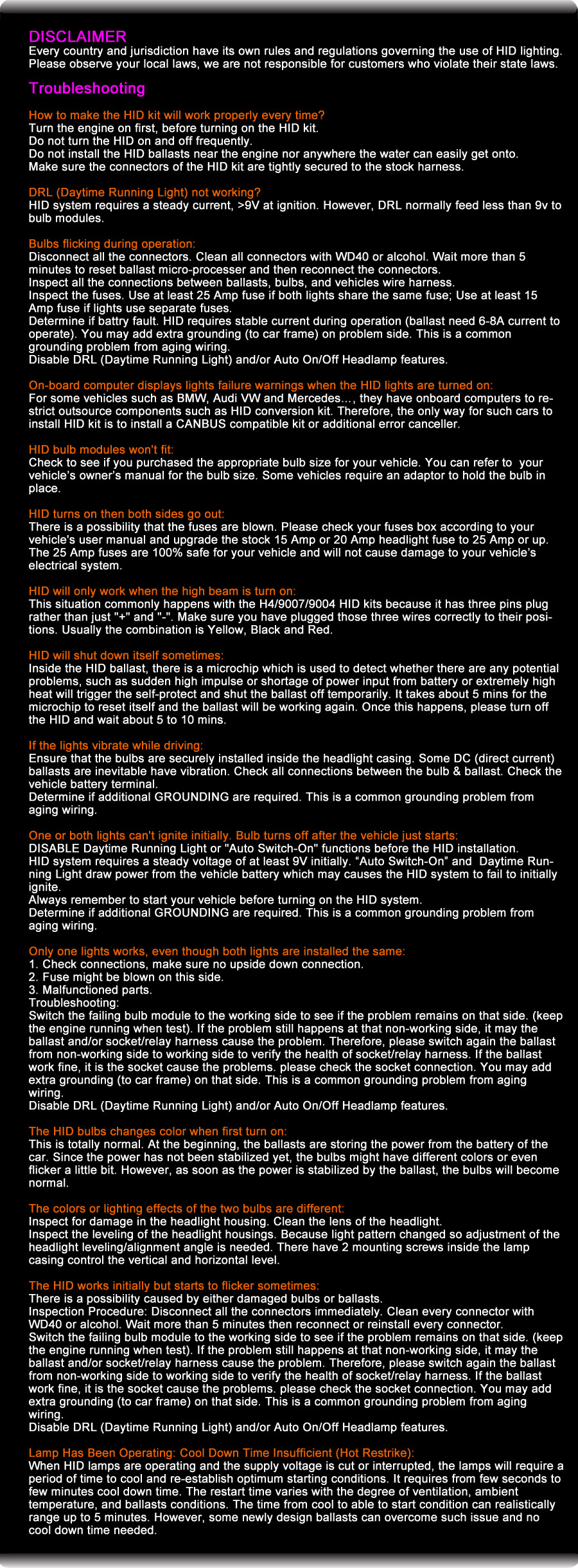 ProGear Tech HID troubleshooting guide